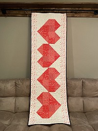 Four Heart Table Runner