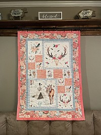 Western Flowers, Skull and Pony Quilt