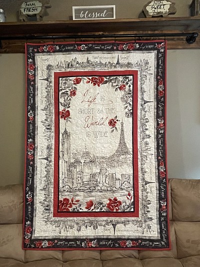 Travel the World Quilt - $300
