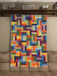 Bright Fence Rail Quilt